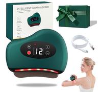 Wtujil 2026 Upgraded Foot Scraper, Plantar Fasciitis Scraper with 12 Levels Vibration & 42°C Heat, Heated Muscle Scraper, Triple-Therapy Power, for Anywhere on The Body (Green)