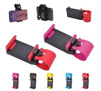 Wtujil Steering Wheel Phone Holder, Car Steering Wheel Phone Holder for iPhone, Magnetic Bar Mount with Adjustable Strap, Easy Navigation & Communication, for Most Steerings Wheels (Red+Pink)