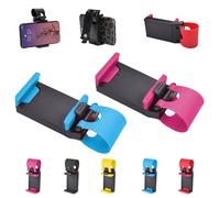 Wtujil Steering Wheel Phone Holder, Car Steering Wheel Phone Holder for iPhone, Magnetic Bar Mount with Adjustable Strap, Easy Navigation & Communication, for Most Steerings Wheels (Blue+Pink)