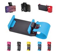 Wtujil Steering Wheel Phone Holder, Car Steering Wheel Phone Holder for iPhone, Magnetic Bar Mount with Adjustable Strap, Easy Navigation & Communication, for Most Steerings Wheels (Blue)