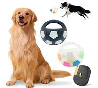 Wtujil TPR Dog Soccer Ball Toy with Handles - Durable & Interactive 4, 2026 New Indestructible Dog Toy Soccer Ball, Interactive Balls for Dogs, for Anxiety Relief in Small Medium Large Dogs (2PCS-F)