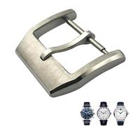 Wtukmo 316L Stainless Steel 18mm Deployment Watch Buckle,For IWC Spitfire Leather Watchband Folding Clasp(Silver pin 1)