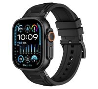 Wtukmo For Apple Watch Band Ultra 2 49mm 45mm 44mm Rubber Strap Series 10 9 8 7 6 5 4 3 2 1 SE With Metal Connector S10 46mm 42mm WatchBands(G,S10 42mm)