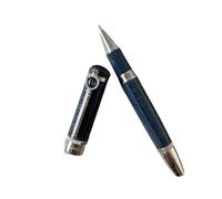 Wtukmo Magnifying Glass Round Design Fountain Pen Rollerball Ballpoint Pen Upgrade Quality Small Quantity Gifts Pen(B1,Pen with Box)