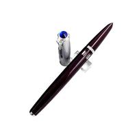 Wtukmo Transparent Fountain Pen With Hidden EF/F Nib Stationery School Office Supplies Writing Smooth Ink Pens With Box(Dark red,EF 0.38 mm)