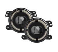 WTUQSUKA Fog Light Lamp 4 Inch Round LED Front Driving Fog Lights For Chrysler 300 PT 2005 2006 2007 2008 2009 2010(Black)