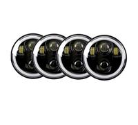 WTXXGQ Headlight Assembly For Buick For Centurion For Electra For Invicta GS 350 GS 400 GS 455 5-3/4 5.75" LED Headlight W/DRL Turn Lights Front Headlights Assembly(Black-B)