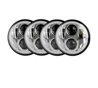 WTXXGQ Headlight Assembly For Buick For Centurion For Electra For Invicta GS 350 GS 400 GS 455 5-3/4 5.75" LED Headlight W/DRL Turn Lights Front Headlights Assembly(Chrome with halo)
