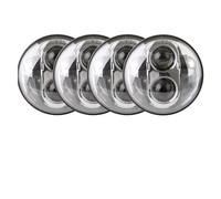 WTXXGQ Headlight Assembly For Buick For Centurion For Electra For Invicta GS 350 GS 400 GS 455 5-3/4 5.75" LED Headlight W/DRL Turn Lights Front Headlights Assembly(Chrome no halo)