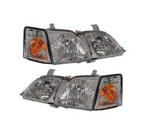 WTXXGQ Headlight Assembly For Toyota For Gaia For SXM15 1996 1997 1998 1999 2000 2001 A Pair Car Front Headlights Headlamp Front Headlights Assembly(4Piece)
