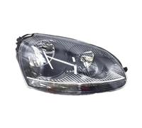 WTXXGQ Headlight Assembly For VW For Jetta For Sagitar For Golf 5 2006 2007 2008 2009 2010 2011 Car Headlight Headlamp Assembly Front Headlights Assembly(Black,6 PIN_1PIECE LEFT SIDE)