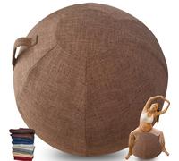 WTZHHK Protective Cover for Exercise Ball, 55cm 65cm | Ball Chair Covers, Foldable Seat Balls Fabric Cover, With Handle, Puncture Dust Cover, Lightweight Yoga Ball Cover