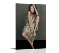 WTZRFV Angelina JolieMotivational Wall Art Inspirational Posters Print Canvas Home Living Room Bedroom Decor Modern DesignsFrame-style20x30inch(50x75cm)