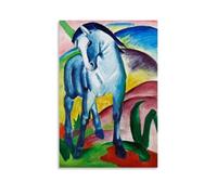 WTZRFV Art Classics Franz Marc Blue Horse IMotivational Wall Art Inspirational Posters Print Canvas Home Living Room Bedroom Decor Modern DesignsUnframe-style20x30inch(50x75cm)