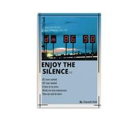 WTZRFV Enjoy The Silence-Depeche ModeMotivational Wall Art Inspirational Posters Print Canvas Home Living Room Bedroom Decor Modern DesignsUnframe-style16x24inch(40x60cm)
