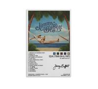 WTZRFV Equal Strain on All Parts Jimmy Buffett AlbumMotivational Wall Art Inspirational Posters Print Canvas Home Living Room Bedroom Decor Modern DesignsUnframe-style20x30inch(50x75cm)