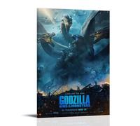 WTZRFV Godzilla King of The MonstersMotivational Wall Art Inspirational Posters Print Canvas Home Living Room Bedroom Decor Modern DesignsFrame-style08x12inch(20x30cm)