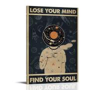 WTZRFV Lose Your MindMotivational Wall Art Inspirational Posters Print Canvas Home Living Room Bedroom Decor Modern DesignsFrame-style20x30inch(50x75cm)