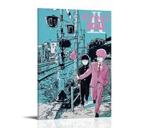 WTZRFV Mob Psycho 100Motivational Wall Art Inspirational Posters Print Canvas Home Living Room Bedroom Decor Modern DesignsFrame-style24x36inch(60x90cm)