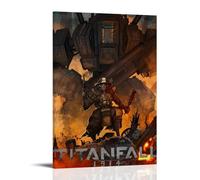 WTZRFV TitanfallMotivational Wall Art Inspirational Posters Print Canvas Home Living Room Bedroom Decor Modern DesignsFrame-style20x30inch(50x75cm)