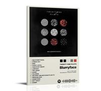 WTZRFV Twenty One Pilots BlurryfaceMotivational Wall Art Inspirational Posters Print Canvas Home Living Room Bedroom Decor Modern DesignsFrame-style08x12inch(20x30cm)