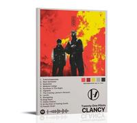 WTZRFV Twenty One Pilots ClancyMotivational Wall Art Inspirational Posters Print Canvas Home Living Room Bedroom Decor Modern DesignsFrame-style24x36inch(60x90cm)