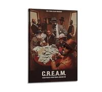 Wu-Tang Clan - C.R.E.A.M. Print Album Cover Signed Limited , Music Album Cover ,Pop Hip Hop Rap Singer Star Music Poster Aesthetic Canvas Wall Art for Girl And Boy Teens Dorm Decor 12x18inch(30x45cm)