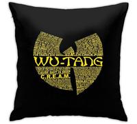 Wu Tang Clan Cushion Cover Sofa Decorative Throw Pillow Case for Home Decor 18x18 Inch
