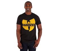 Wu-Tang Clan FEA Men's Classic Yellow Logo T-Shirt, Black, Large