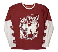 Wu Tang Clan Graffiti Logo Layered Long Sleeve T-Shirt in Red | Size: Medium Wu Tang Clan Red M