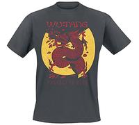 Wu-Tang Clan Inferno Men T-Shirt Charcoal L, 100% Cotton, Regular