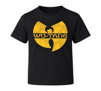 Wu-Tang Clan Kids T Shirt Classic Band Logo Official Black Ages 3-10 yrs Medium (7/8 Yrs)