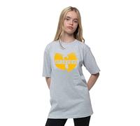Wu Tang Clan Kids T Shirt Logo Official Heather Grey (Ages 3-14 yrs) Large (9/10 Yrs