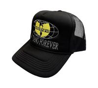 Wu-Tang Clan Men's Forever Worldwide Mesh Back Trucker Cap in Black Wu-Tang Clan Black One Size