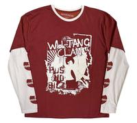 Wu-Tang Clan Men's Graffiti Layered Long-Sleeved T-Shirt in Red | Size: Medium Wu-Tang Clan Red M