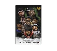 Wu-Tang Clan Print Album Cover Signed Limited Poster,Music Cover Posters,Pop Hip Hop Rap Singer Star Music Poster Aesthetic Canvas Wall Art for Girl And Boy Teens Dorm Decor 16x24inch(40x60cm) Unframe