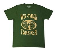 Wu-Tang Clan T Shirt Forever Band Logo Official Unisex Green L