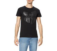 Wu-Wear Men's Black Logo T-Shirt, Noir, S