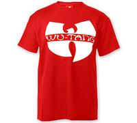 Wu-Wear Wu Logo Tee T Shirt T-Shirt M-3XL Wu-Tang Clan(Rot,XXXL)