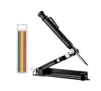 Wuandjun Multi-Function Scribing Tool Aluminum Alloy Scriber Construction Pencil DIY Woodworking Scribe Gauge Line Maker Measuring Tool