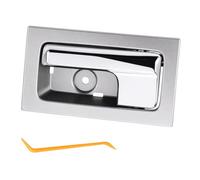 wuangki Interior Door Handle, Front or Rear Left Driver Side Compatible with 2009-2014 Ford F150, OE# 90826, CL3Z-1522601-GA, Chrome Lever Gray Housing Inner Handle, 1PCS