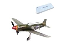 WUBA Romote Control Airplane Model with Motor, P-51 2.4G RC Mini Five-Channel Multi-Protocol Fixed-Wing Airplane Model, WWII RC Fighter Aircraft Model Toy for Kids-Kit Version/Stand-Alone