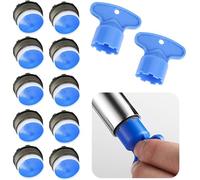 WUBAYI 10-Piece Universal Tap Aerator Set: Includes 8 M18.2 Tap Aerators and 2 Installation Keys - Durable Tap Filter Inserts for Enhanced Water Flow in Kitchen Sinks and Wash Basins
