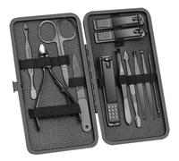 WUBAYI 12-Piece Stainless Steel Manicure Set and Pedicure Tool Kit - Complete Nail Care Kit with Luxury Travel Leather Case, Ideal Manicure Set for Daily Hands & Feet Grooming