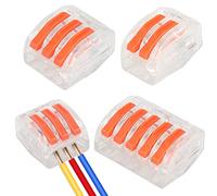WUBAYI 35pcs Splicing Wire Connectors - Compact Electrical Connectors, Clip Terminals, PVC Insulation, Plastic Material