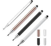WUBAYI 4-Pack Stylus Pen Set with Silicone Tip - Stylus Pens for Touch Screens Compatible with Tablets & Phones, 2-in-1 Precision for Drawing, Note-Taking & Editing