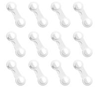 WUBAYI Child Safety Cabinet Locks, Pack of 12, Push-to-Open Design, Baby Drawer Locks for Kitchen, Cupboard, Furniture, No Drilling Required