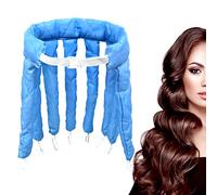 WUBAYI Heatless Curling Rod - Soft No Heat Hair Curlers for Overnight - Hair rollers with satin bag(blue)