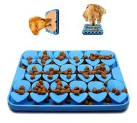 WUBAYI Licky Mat for Dogs & Cats - Snuffle Mat with Suction Cup, Encourages Natural Foraging Skill (Blue)