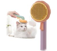 WUBAYI Dog & Cat Grooming Brush, Self-Cleaning Slicker Brush for Long or Short Hair Pets, Removes Loose Undercoat, Mats, Tangled Hair & Shed Fur